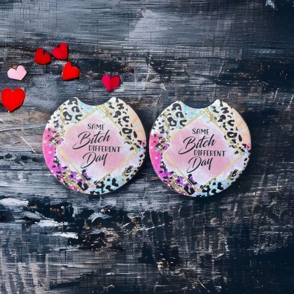 Different Day Car Coaster 2 Pack - Picture 6 of 10